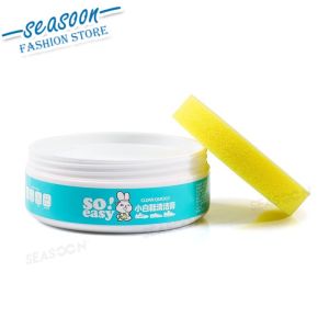 White Shoe Cleaning Cream Shoe Cleaner Household Shoes Cleaner Wipe Sponge Multi-functional 260g