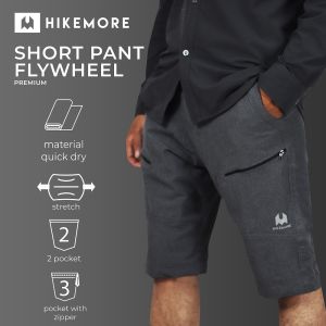 BISA / Celana Gunung Pendek Quicdry Outdoor Pria Wanita Hikemore Flywheel Premium Terbaru