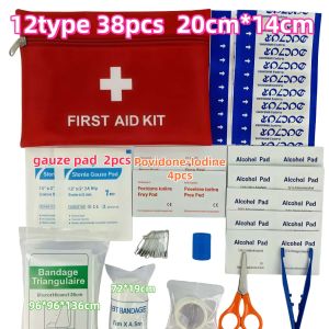 First Aid Kit Earthquake Aid Kit Medical Survival Bag 47pcs With flashlight Mini Emergency BagMedical Bag