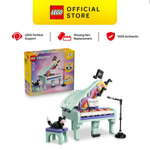 LEGO Creator 3 in 1 31392 Music Decor Piano with Cat (485 Pieces)