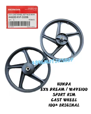 100% ORIGINAL CAST WHEEL HONDA EX5 DREAM WAVE100 WAVE 100 WAVE100R SPORT RIM SPORTRIM KFV