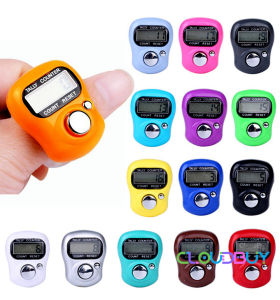 Finger Counter Mini Portable Light Weight Resettable Digital Row With LCD Display Colourful