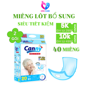 Miếng Lót Bổ Sung Canny Dùng Kèm Tã Cho Người Lớn Chống Tràn Thấm Hút Hiệu Quả Siêu Tiết Kiệm