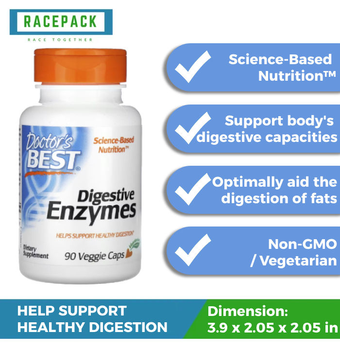 Exp Date Q3 2026, Doctor's Best, Digestive Enzymes, Veggie 90 Capsule, ScienceBased Nutrition