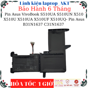 Pin Laptop Asus VivoBook S15 S510UA S510UN X510 X510U X510UA X510UF X510UQ- Pin Asus B31N1637 C31N1637