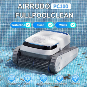 【Sg In Stock】AIRROBO PC10 Cordless Robotic Pool Cleaner Runtime Wall Climbing Intelligent Route Planning Vacuum Robot