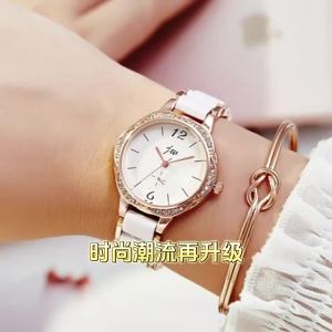 Korean-style fashion womens watch with steel strap stylish watch for students Womens ins Wind quartz watch