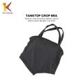 1K Tanktop Basic Wanita Crop Segitiga Knit Model Tali Silang P330 Tank Top Crop Knit Singlet Cewek Fashion. 