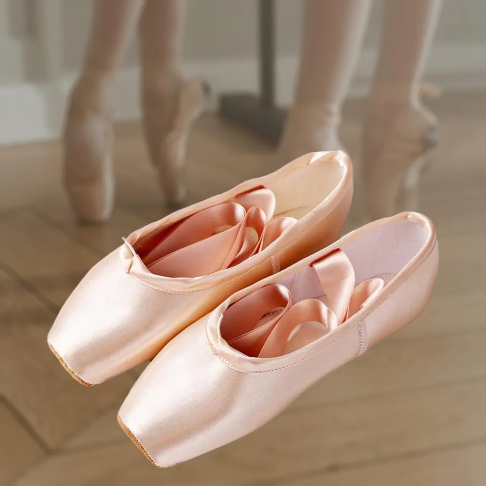 Baynie Girls Professional Ballet Pointe Shoes Dance Flats Ballerina  Slippers Dancewear