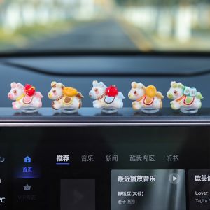 Set 5 Ngựa Lò Xo Thần Tài Mini Lắc Lư Trang Trí Taplo Xe Ô TôXe MáyBàn HọcBàn Làm Việc Mang Lại May Mắn Và TàLộc