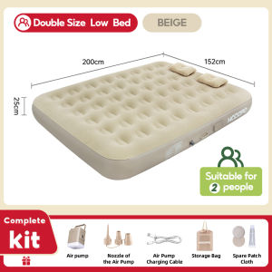 Inflatable Air Bed Double Size with Electric Pump Automatic Portable Foldable For Camping Tent camp