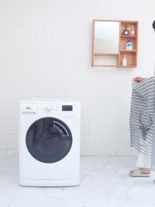 PEVA Washing Machine Cover Roller Top Dust Protection Cover Waterproof Case Front Loading Washing Machine Cover Household Goods