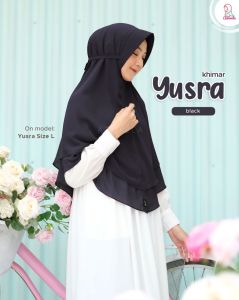 Azmeela Yusra Hijab Khimar Instant Aksen Tali Dengan Pad
