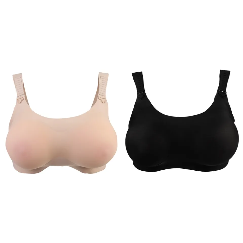 Silicone Breast Forms Fake Boobs with Pocket Bra for Crossdresser Mastectomy