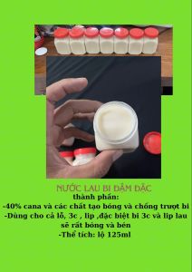 Nước lau bi bida đậm đặc (Bi sáng bén giảm dính lơ bi)