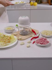 AUCMA澳柯玛蒜泥电动小型家用多功能绞馅搅拌肉馅料理绞肉机AUCMA Aikoma Garlic Paste Electric Small Household Multi-functional Meat Mincing and Mixing Meat Grinder