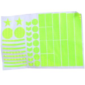 Cycling Bicycles Adhesive Warning Sticker High Reflective Tape Strong Reflective Sticker Car Helmets Sticker