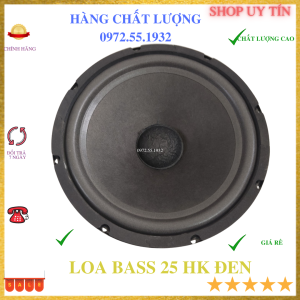 Loa bass 25 hồng kỳ từ 140 màng đen gân mút cao cấp - giá 1 chiếc