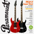 ⭐ถูกสุดชัวร์⭐ Paramount PE217 Super Strat กีตาร์ไฟฟ้า ทรง Strat 24 เฟรต ไม้ป๊อปลาร์ ปิ๊กอัพ HSH ** ประกัน 1 ปี **. 