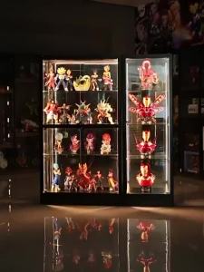 CraftedLiving SG-Handmade Display Cabinet With Light Transparent Glass Cabinet Toy Model Display Cabinet Living Room Household Storage
