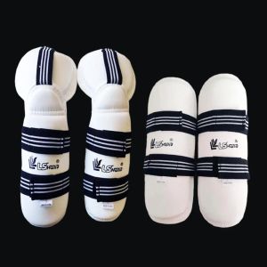 NEXASHOP Thick Taekwondo Arm Leg Sponge Ventilate Sports Protective Gear Protection Set Muay Thai Leg Guards