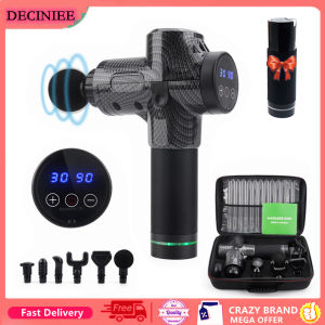 High frequency 6 Heads & 30 Speeds Masage Handheld Muscle Massage Percussive Deep Tissue Massage Body Neck Pain Massager Fascia