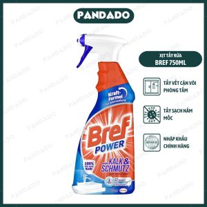 Xịt tẩy rửa nhà tắm Bref Power Kalk & Schmutz 750ml của Đức tẩy sạch cặn vôi nấm mốc phòng tắm - PANDADO