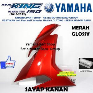 Cover Sayap Legshield Lexil Mx King Mxking 2PV Merah Glossy Kanan Original Asli Yamaha Surabaya
