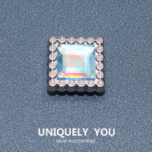 JIBBITZ cross charms shoe attachments Ruby/Sparkling Sapphire cross shoe attachments