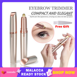 Electric Eyebrow Trimmer Women Portable Painless Hair Eyebrow Remover With LED Light Cleaning Brush Battery Rechargeable Type | Cute Baby