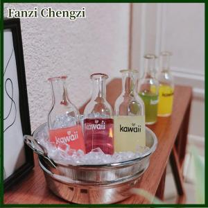 Fanzi 1Set 1 12 Dollhouse Mini Fruit Vegetable Drink Bottle Model Doll Home Miniature Kitchen Scene Decoration Pretend Play Toys