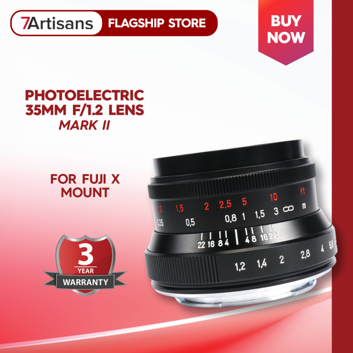 Objectif 7artisans 35mm F/1.2 Mark II Pour Appareils MFT (Micro Four Thirds) – Ouverture Rapide, Tout Métal – Compatible Panasonic GF Série