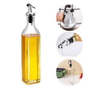 Chai đựng dầu ăn nước mắm thủy tinh Cao Cấp 250ml Bình thủy tinh rót gia vị Vòi làm từ Inox 304 nhựa ABS