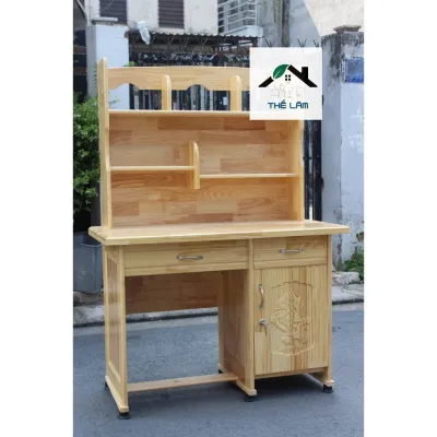 [SG-BD] BÀN HỌC SINH BẰNG GỖ CHO TRẺ EM CÓ KỆ SÁCH - freeship
