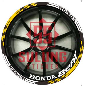 Stiker Cutting Lis velg Variasi Motor Honda beat All Terbaru