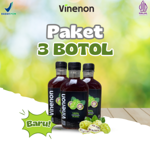 Vinenon Cuka Mengkudu Herbal | Atasi Batu Ginjal Secara Alami | Menetralkan Kadar Asam Urat | Sudah BPOM & Halal