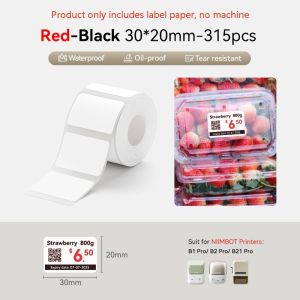 NIIMBOT B21Pro Red Black Dual Color Label Printer 300dpi HD Portable Bluetooth Commercial Thermal Label Maker Supermarket Gift Photo Label Machine
