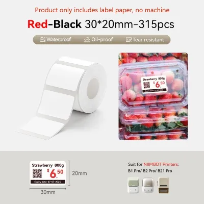 NIIMBOT B21Pro Red Black Dual Color Label Printer 300dpi HD Portable Bluetooth Commercial Thermal Label Maker Supermarket Gift Photo Label Machine