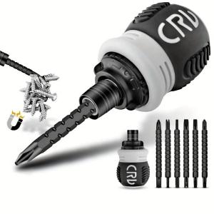 ELLKA - CRV Set 13in1 Obeng Cebol BB buntek karet Dua Arah bolak balik cebol mini Multifunction Screwdriverset  obeng set komplit serbaguna