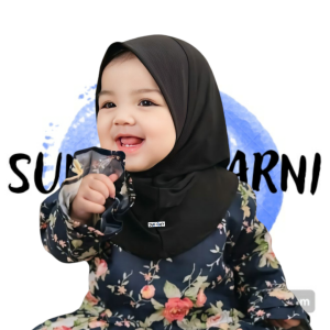 Bergo Bayi ARUNA 0 - 3 Tahun Jersey Soft Pet Tanpa Tali | Hijab Instan Baby Bayi Perempuan Nyaman Lembut Halus Premium