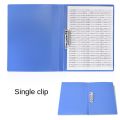 Plastic folder A4 binder single folder double folder PP material folder office storage file folder thickened strong splint student office supplies. 