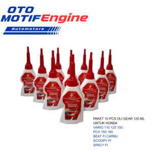 Paket 10 Pcs Oli Gear 120 ml Advance Untuk motor Honda Beat Vario 125 150 Spacy Scoopy Genio dll