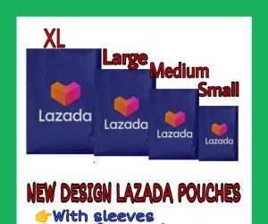 WITH POCKET L-Z-DA POUCH Set of 50100 & 500pcs XS Small Medium Large & XL Size | Printed Blue Shipping Pouch