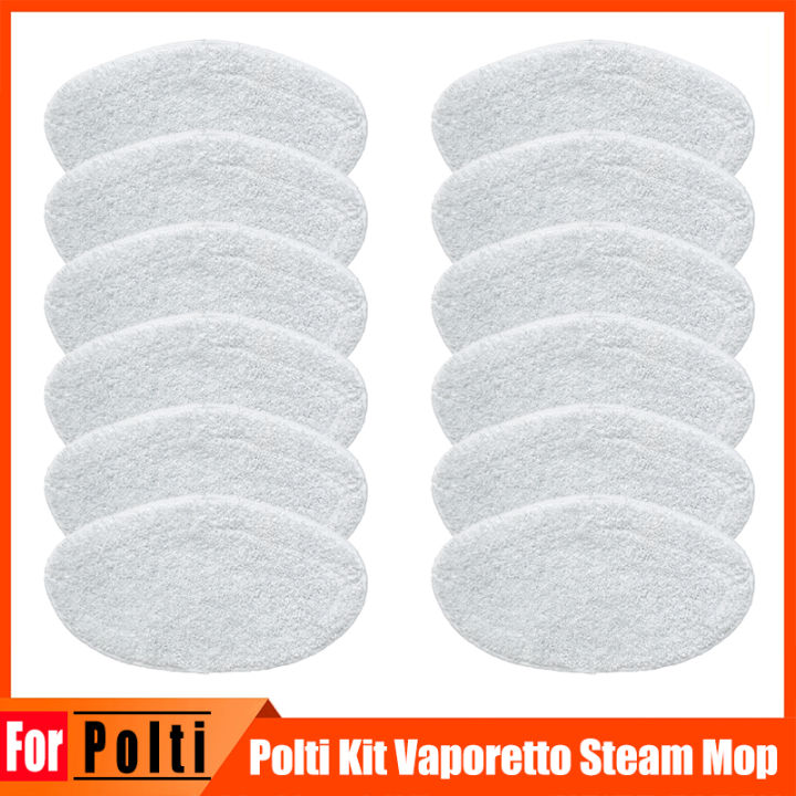 VZU Polti Vaporetto Mopp Tücher - 6 Stück Ersatz Mopps Für Dampfreiniger