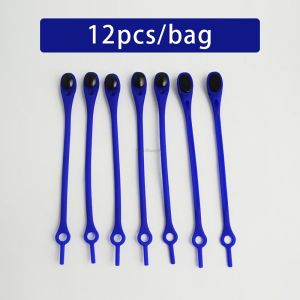 12ชิ้น/เซ็ตซิลิโคนยืดหยุ่น S Hoelaces ไม่มีผูกเชือกผูกรองเท้าเด็กผู้ใหญ่รองเท้าผ้าใบด่วนลูกไม้ขี้เกียจกีฬายางรอบ Shoestrings 13สี