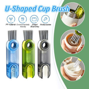 3 in 1 Baby Bottle Cleaning Brush Set 360 Degree Rotating Long Handle Pacifier Cup Bottle Brush Set Silicone Brushes Efficient Cleaning