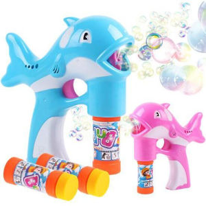 Đồ chơi súng bắn bong bóng xà phòng hình cá heo ( LOẠI TO ) cho bé súng bắn bong bóng đồ chơi bong bóng súng bong bóng súng phun nước - Loki Kids