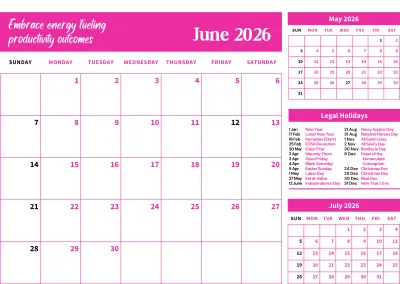 2026 WALL CALENDAR Planner Calendar with metal clip for wall hang includes Legal Holidays