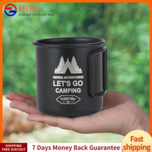 【Outdoor】300ML Camping Mug Aluminium Alloy Picnic Cup Foldable Handle Travel Coffee Cup Ultra-Light for Backpacking Hiking Travel