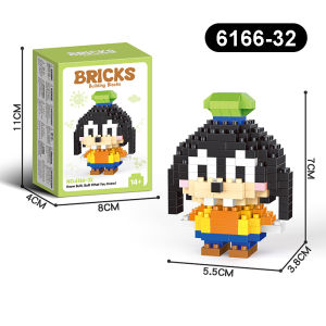 BETTIE Blok Bangunan 3D Nano/Mainan Blok Bangunan Mini/Blok Bangunan Model Kartun Kartun